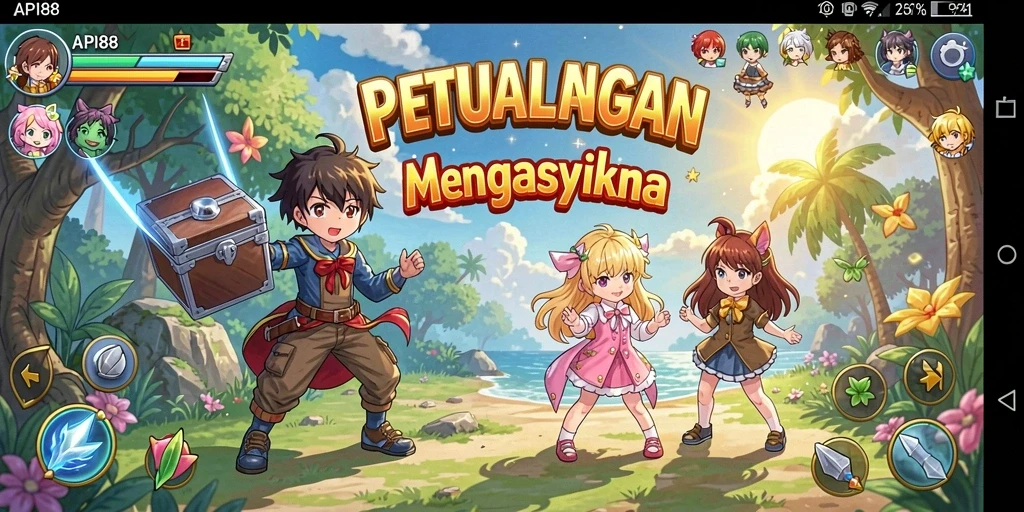 Screenshot menampilkan aksi pertarungan karakter anime dalam <strong>API88</strong>.