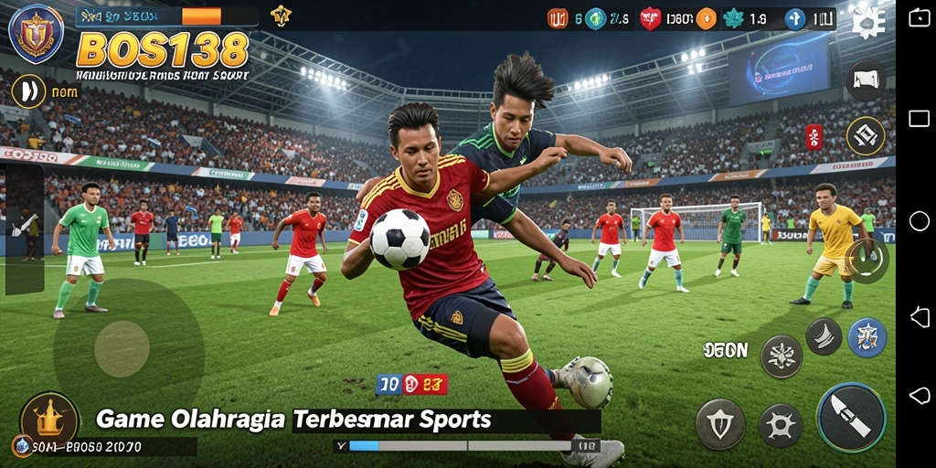 Tampilan menarik dari gameplay <strong>BOS138</strong> dalam arena olahraga yang menegangkan.