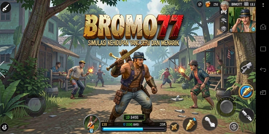 Gameplay BROMO77 menampilkan kehidupan sehari-hari yang realistis dan seru.