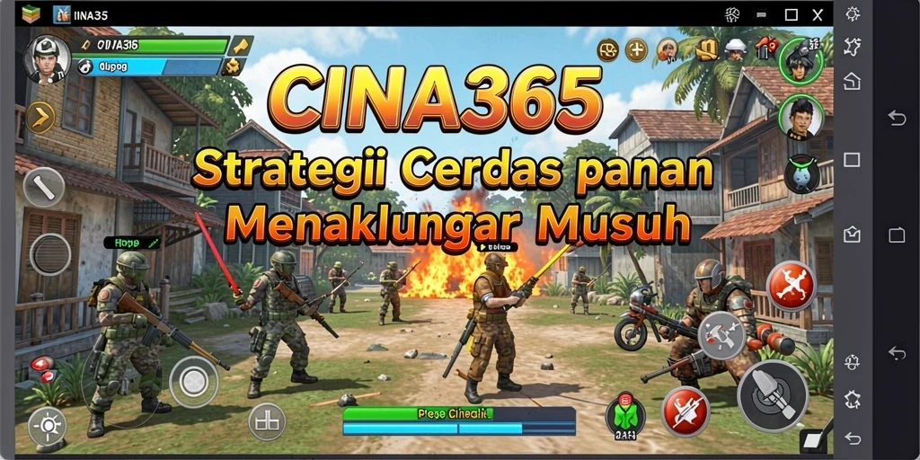 Tangkapan layar gameplay CINA365 menampilkan pertempuran strategis yang mendalam.