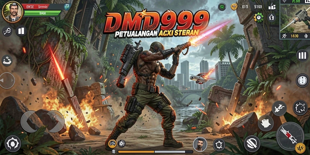 Screenshot menampilkan aksi mendebarkan dalam game DMD999.