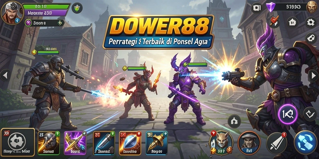 Tampilan gameplay DOWER88 yang menegangkan dan strategis.