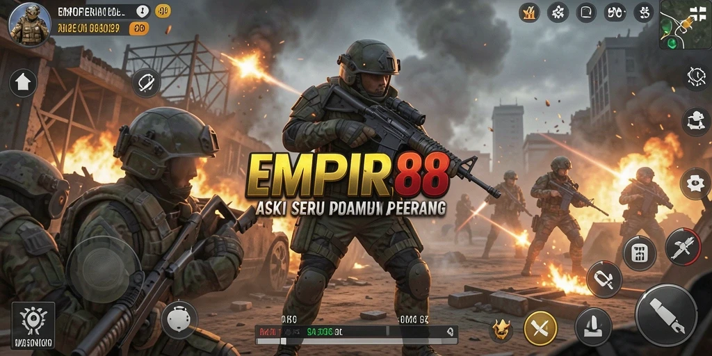 Tangkapan layar permainan EMPIRE88 menampilkan aksi pertempuran yang seru.
