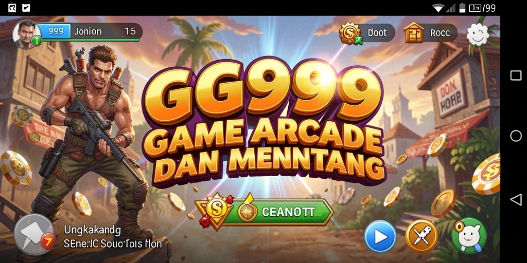 Tampilan menarik dari gameplay GG999 yang menantang di setiap level.