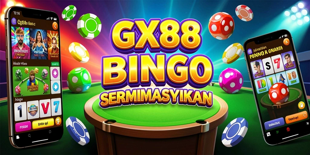 Tampilan game Bingo yang penuh warna dan seru di GX88.