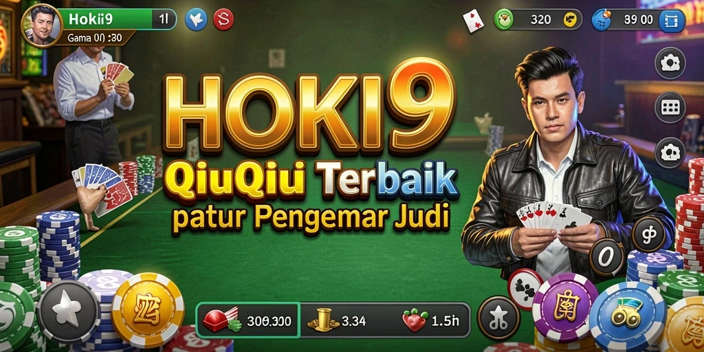 Screenshot utama HOKI9 menampilkan gameplay QiuQiu yang seru.