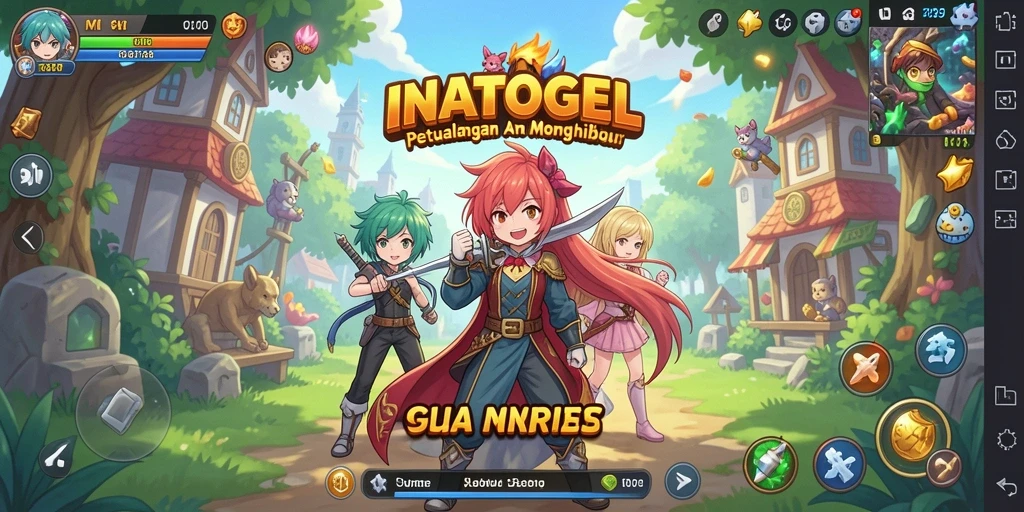Tampilan screenshot INATOGEL dengan karakter anime yang beraksi.