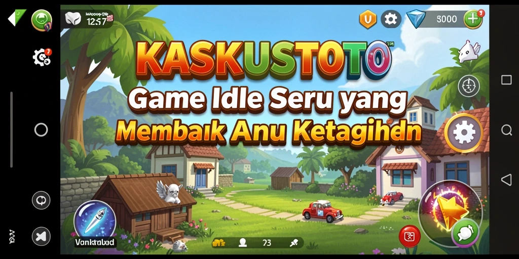 Tampilan utama KASKUSTOTO menampilkan gameplay yang memikat dan sistem Idle yang efektif.