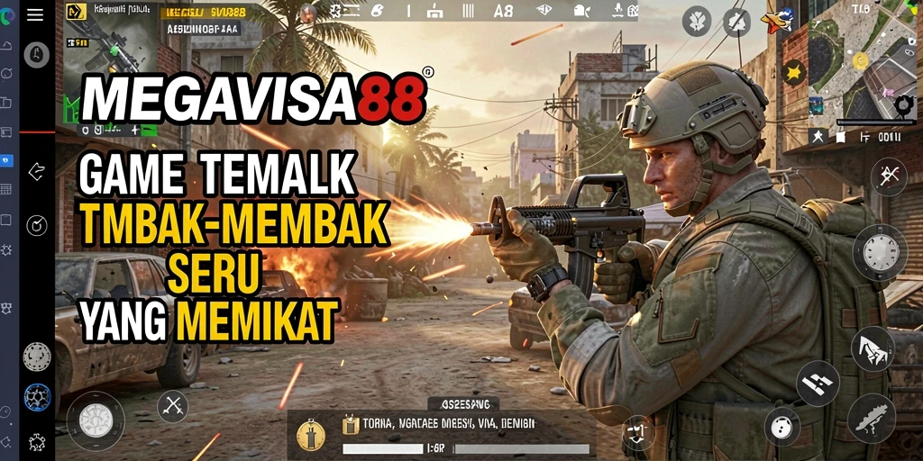 Tampilan aksi menembak yang seru dalam MEGAVISA88.