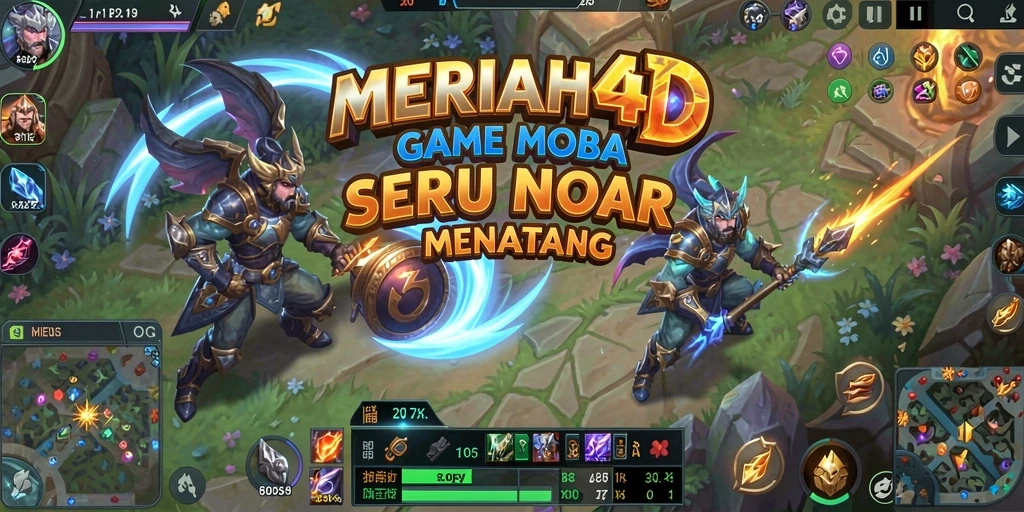 Screenshot gameplay MERIAH4D yang menunjukkan pertempuran epik.