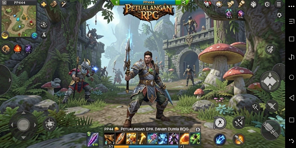Gameplay menakjubkan dalam dunia RPG yang luas.