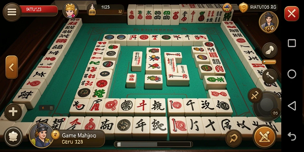 Screenshot utama <strong>RATU123</strong> menampilkan gameplay Mahjong yang menarik.
