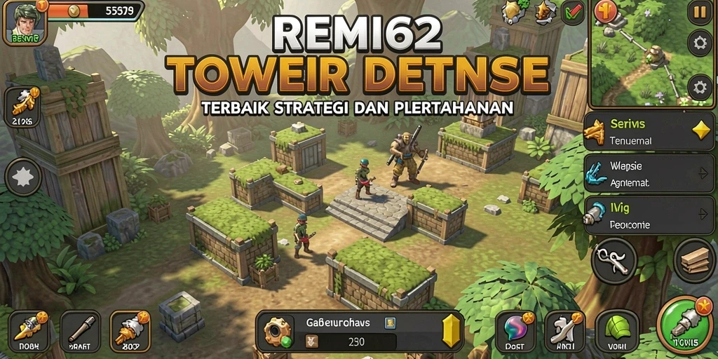 Tampilan gameplay <strong>REMI62</strong> yang intens dan strategis dalam Tower Defense.