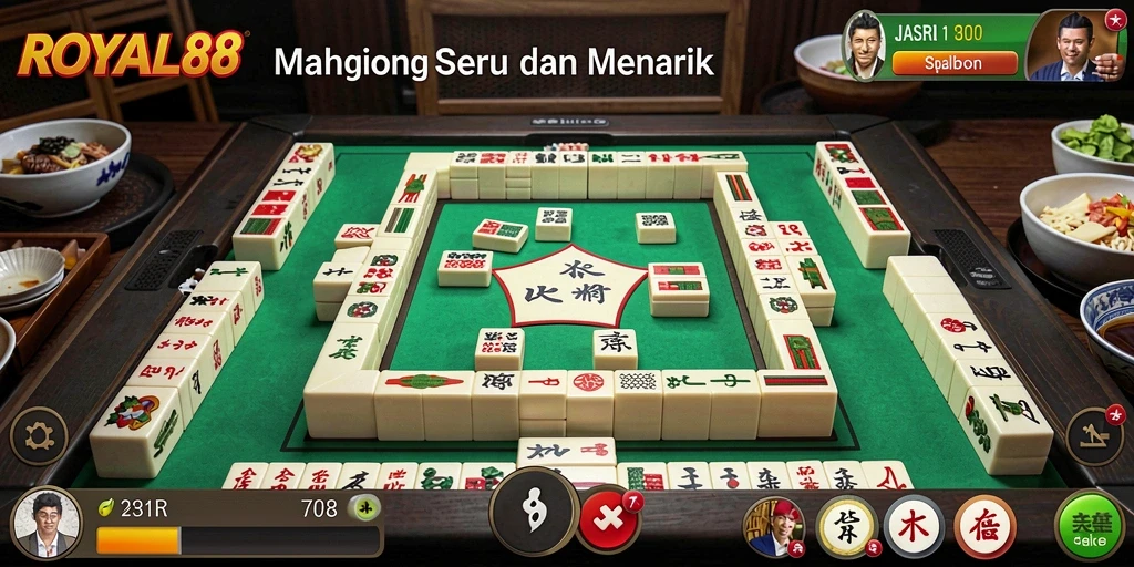 Screenshot gameplay <strong>ROYAL88</strong> menampilkan keseruan permainan Mahjong.
