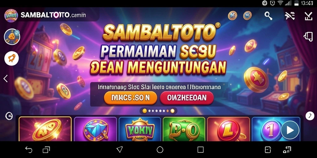 Tampilan gameplay menawan dari SAMBALTOTO saat bermain slot.
