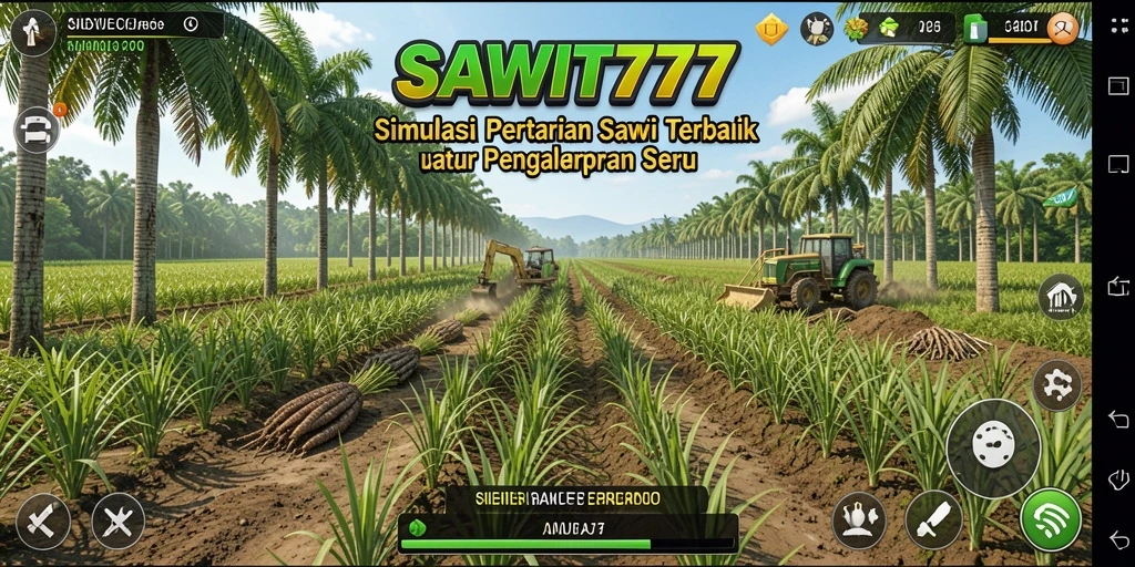 Screenshot menunjukkan gameplay SAWIT777 yang menarik dan realistis.