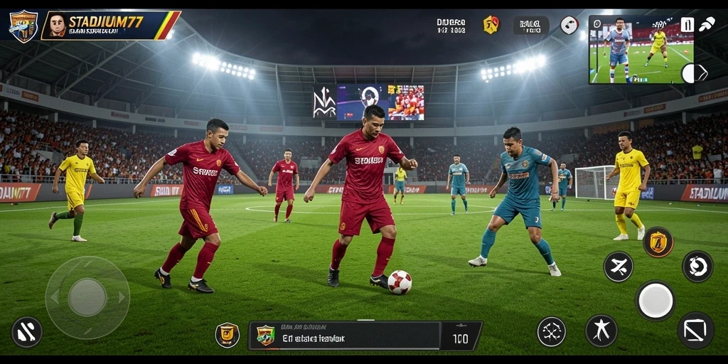 Tampilan gameplay STADIUM77 yang mendebarkan dan realistis.