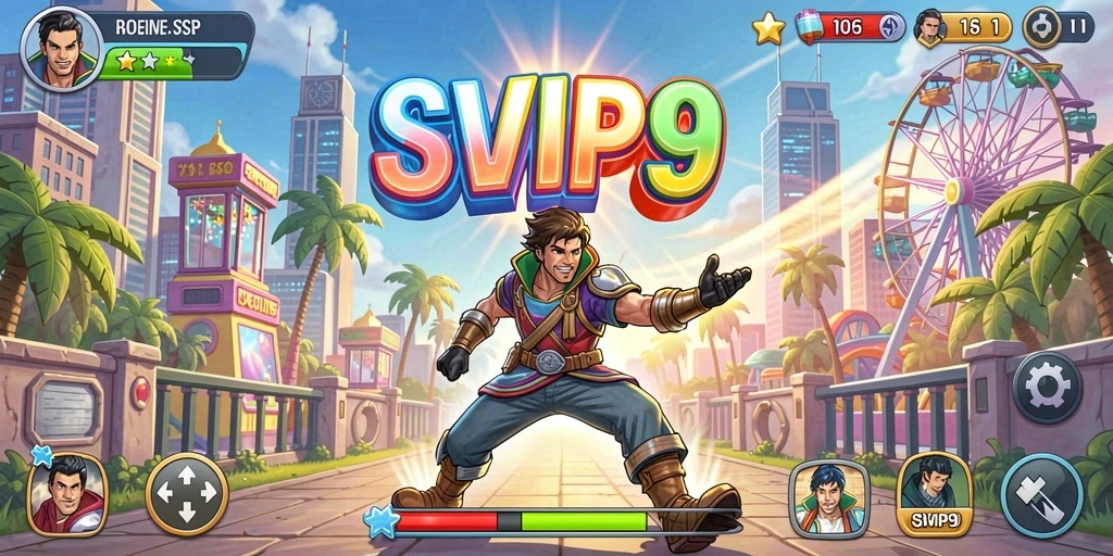 Tampilan gameplay seru dan interaktif dari SVIP9 di layar ponsel.