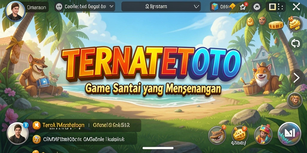 Screenshot utama gameplay TERNATETOTO yang menyenangkan dan santai.