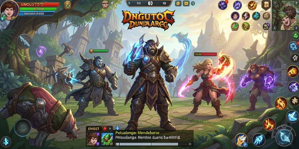 Gameplay seru dan mendebarkan dalam dunia ARPG UNGUTOTO.