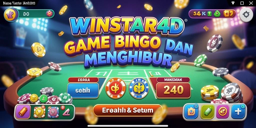 Tampilan gameplay seru dari aplikasi Bingo WINSTAR4D.